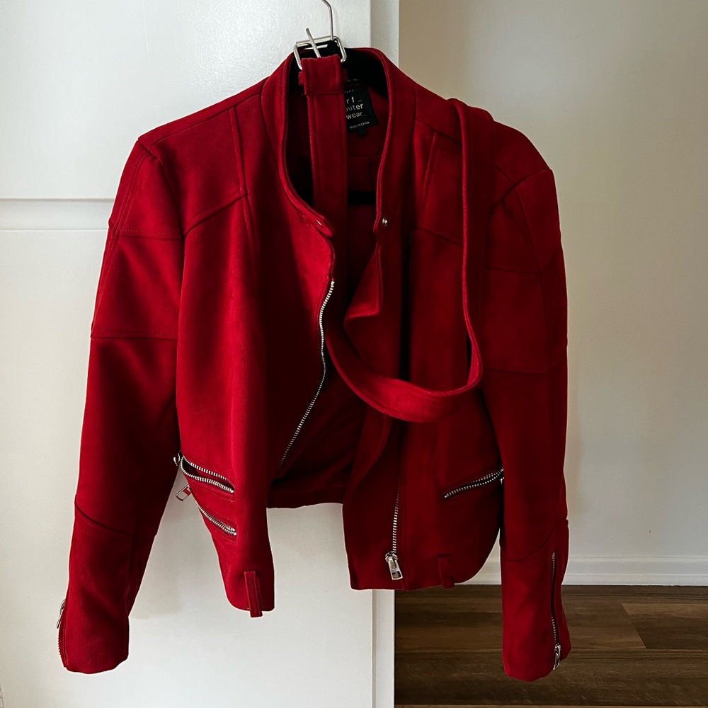 Zara red suede jacket (XL)